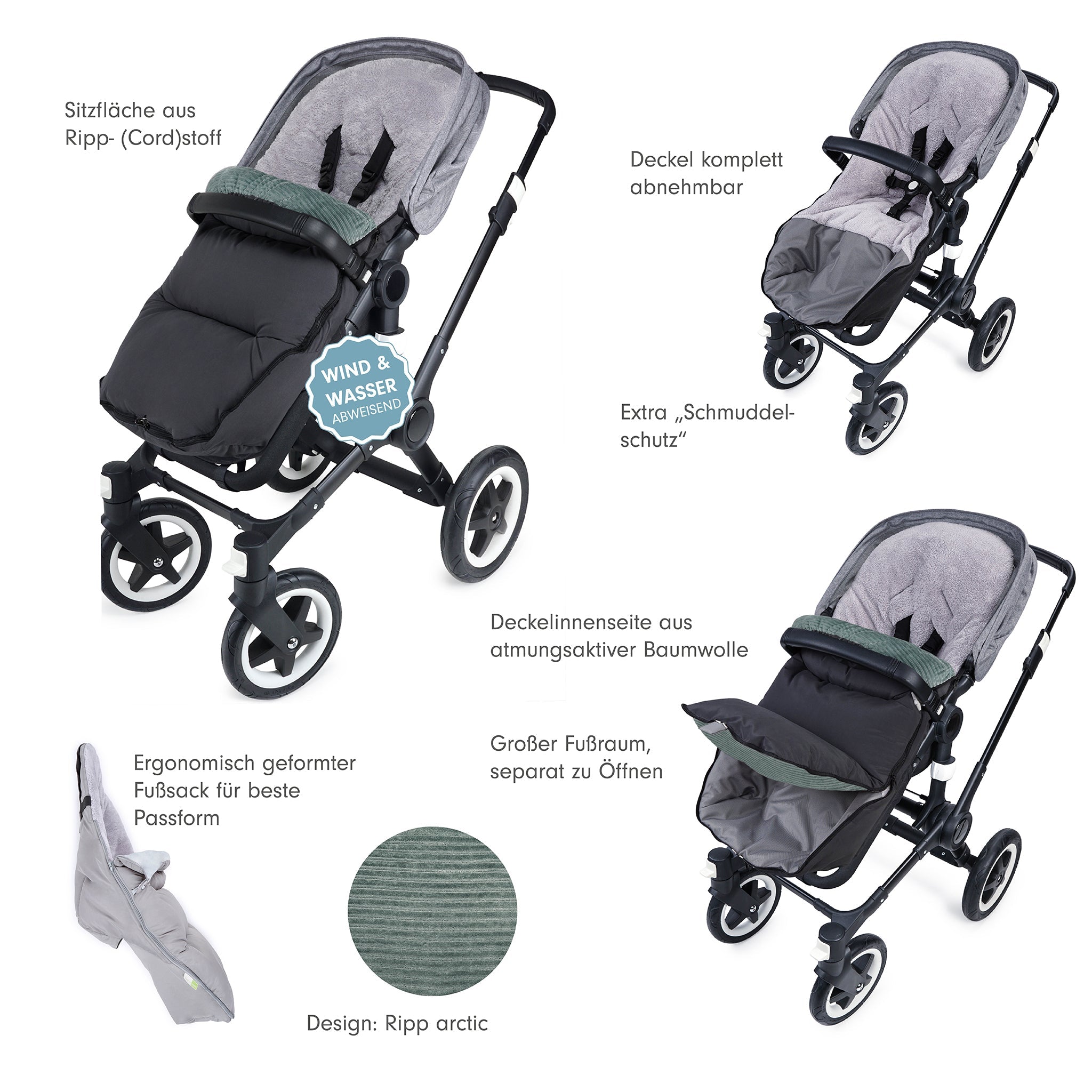 ZOI der ergonomische Winterfusssack