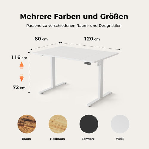 Agilestic höhenverstellbarer Schreibtisch elektrisch – ergonomisch, stabil, flexibel