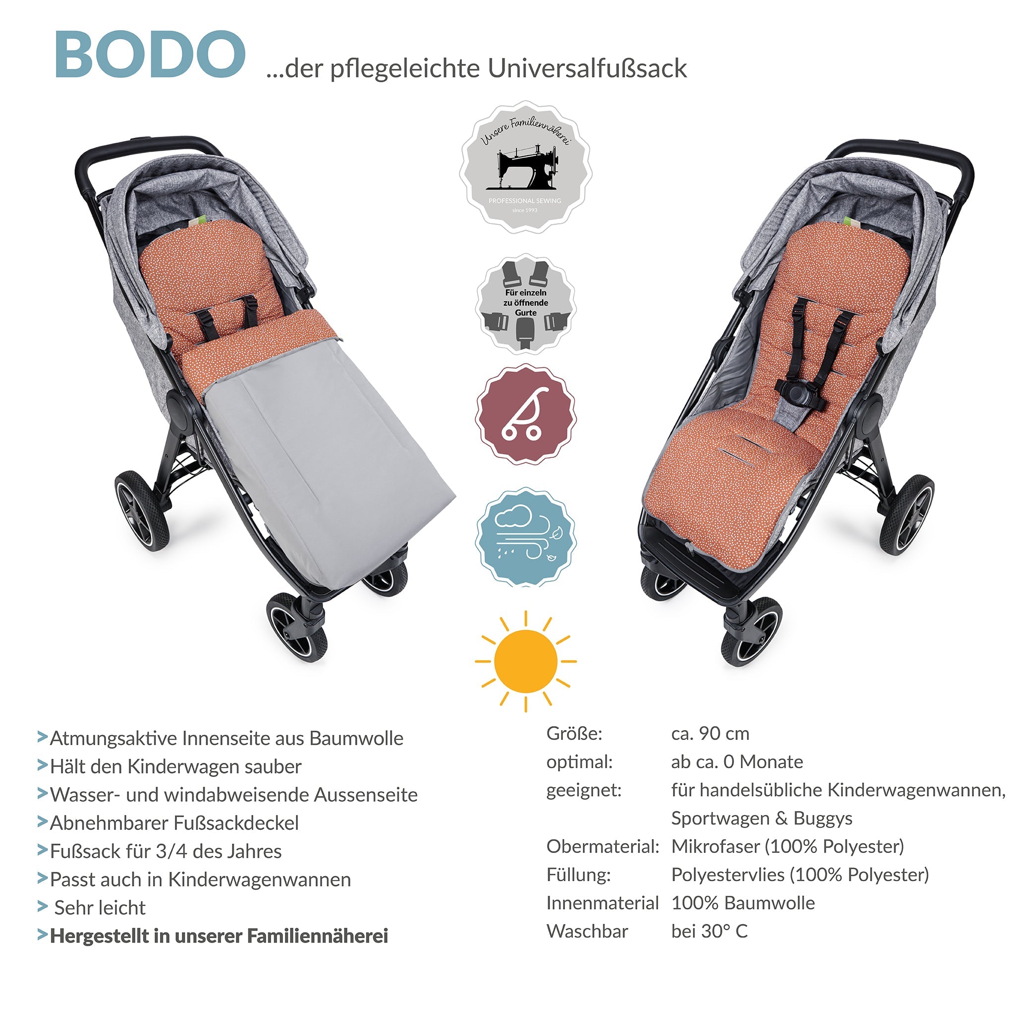BODO der klassische Sommerfußsack